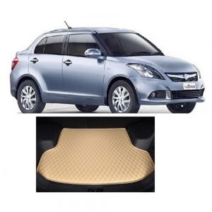 Trunk/Boot/Dicky PU Leatherette Mat for Dzire - beige